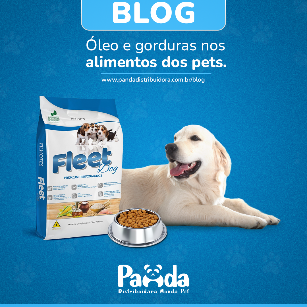 Óleo e gorduras nos alimentos dos pets