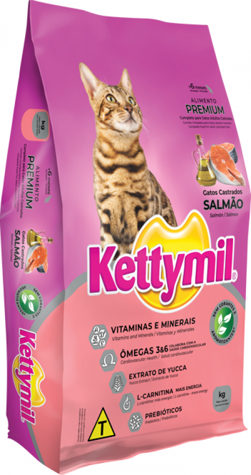 Kettymil Gatos Castrados Salmão